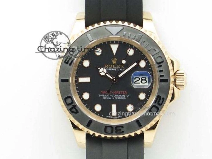 Black Black Rubber Strap on A7750 Best Daytona Ceramic Pusher Black 5GF Edition Dial Gray 0825